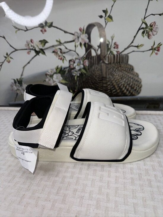 Adidas Adilette 2.0 HU Human Race Pharrell Off White | size 11 | GZ1891 Sandal main image 6
